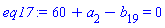 60+a[2]-b[19] = 0