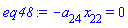 -a[24]*x[22] = 0