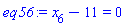 x[6]-11 = 0