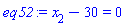 x[2]-30 = 0