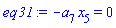 -a[7]*x[5] = 0