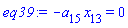 -a[15]*x[13] = 0