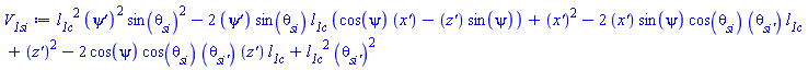 `l__1Ñ`^2*(diff(psi(t), t))^2*sin(theta__si(t))^2-2*(diff(psi(t), t))*sin(theta__si(t))*`l__1Ñ`*(cos(psi(t))*(diff(x(t), t))-(diff(z(t), t))*sin(psi(t)))+(diff(x(t), t))^2-2*(diff(x(t), t))*sin(psi(t))*cos(theta__si(t))*(diff(theta__si(t), t))*`l__1Ñ`+(diff(z(t), t))^2-2*cos(psi(t))*cos(theta__si(t))*(diff(theta__si(t), t))*(diff(z(t), t))*`l__1Ñ`+`l__1Ñ`^2*(diff(theta__si(t), t))^2