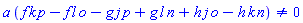 a*(f*k*p-f*l*o-g*j*p+g*l*n+h*j*o-h*k*n) <> 0