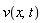 v(x, t)