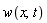 w(x, t)