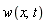 w(x, t)