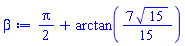 (1/2)*Pi+arctan((7/15)*15^(1/2))