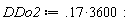 DDo2 := .17*3600