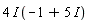 (4*I)*(-1+5*I)