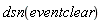 dsn(eventclear)