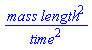 mass*length^2/time^2