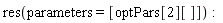 res(parameters = [optPars[2][]])