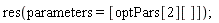 res(parameters = [optPars[2][]])