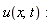 u(x, t)
