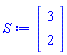 Vector(2, {(1) = 3, (2) = 2})