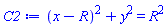(x-R)^2+y^2 = R^2