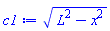 (L^2-x^2)^(1/2)