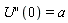 (diff(U(x), x, x))*0 = a