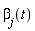 `&beta;__j`(t)