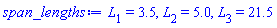 L[1] = 3.5, L[2] = 5.0, L[3] = 21.5