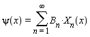 psi(x) = sum(B__n*X__n(x), n = 1 .. infinity)