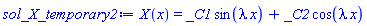 X(x) = _C1*sin(lambda*x)+_C2*cos(lambda*x)