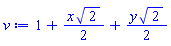1+(1/2)*x*2^(1/2)+(1/2)*y*2^(1/2)