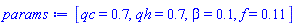 [qc = .7, qh = .7, beta = .1, f = .11]