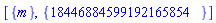 [{m}, {18446884599192165854}]