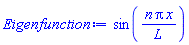 sin(n*Pi*x/L)