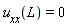 u__xx(L) = 0