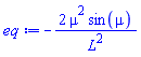 -2*mu^2*sin(mu)/L^2