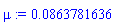 0.863781636e-1
