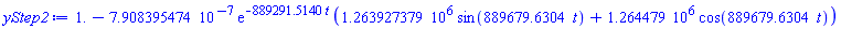 1.-0.7908395474e-6*exp(-889291.5140*t)*(1263927.379*sin(889679.6304*t)+1264479.*cos(889679.6304*t))
