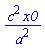 c^2*x0/a^2