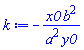 -x0*b^2/(a^2*y0)