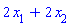 2*x[1]+2*x[2]