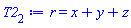 r = x+y+z