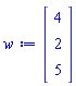 Vector(3, {(1) = 4, (2) = 2, (3) = 5})