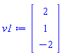 Vector(3, {(1) = 2, (2) = 1, (3) = -2})
