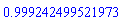 HFloat(0.9992424995219729)