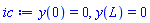 ic := y(0) = 0, y(L) = 0