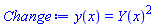 y(x) = Y(x)^2