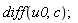 diff(u0, c)