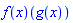 (f(x))(g(x))