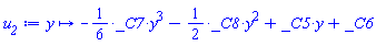 proc (y) options operator, arrow; -(1/6)*_C7*y^3-(1/2)*_C8*y^2+_C5*y+_C6 end proc