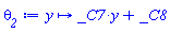 proc (y) options operator, arrow; _C7*y+_C8 end proc