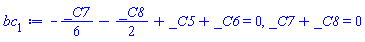 -(1/6)*_C7-(1/2)*_C8+_C5+_C6 = 0, _C7+_C8 = 0