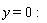 y = 0